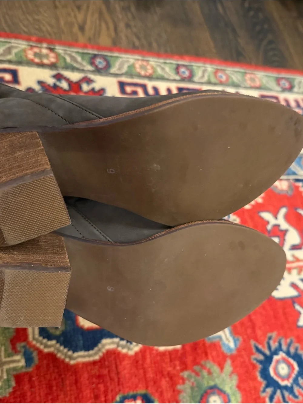 Jeffrey Campbell Charcoal Gray Suede Ankle Booties